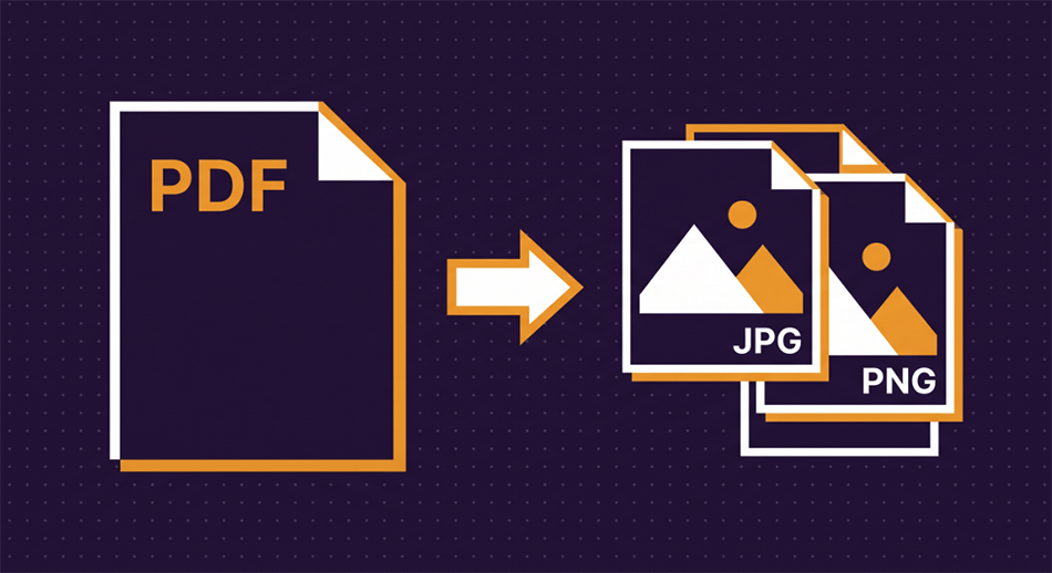 PDF document being converted to JPG and PNG image files