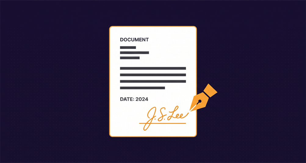 Adding an electronic signature to a PDF document online