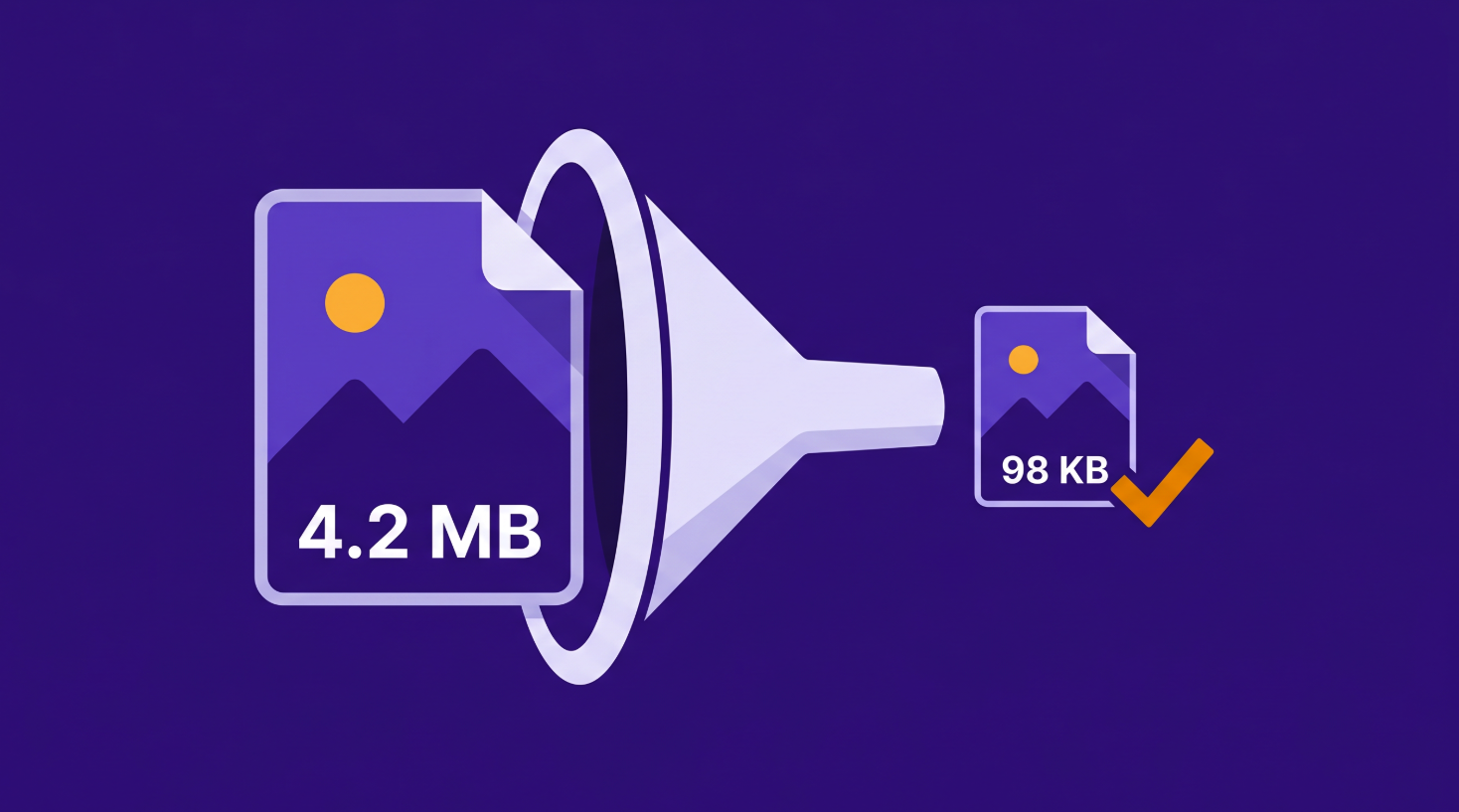 Image compression: a 4.2 MB file compressed down to 98 KB
